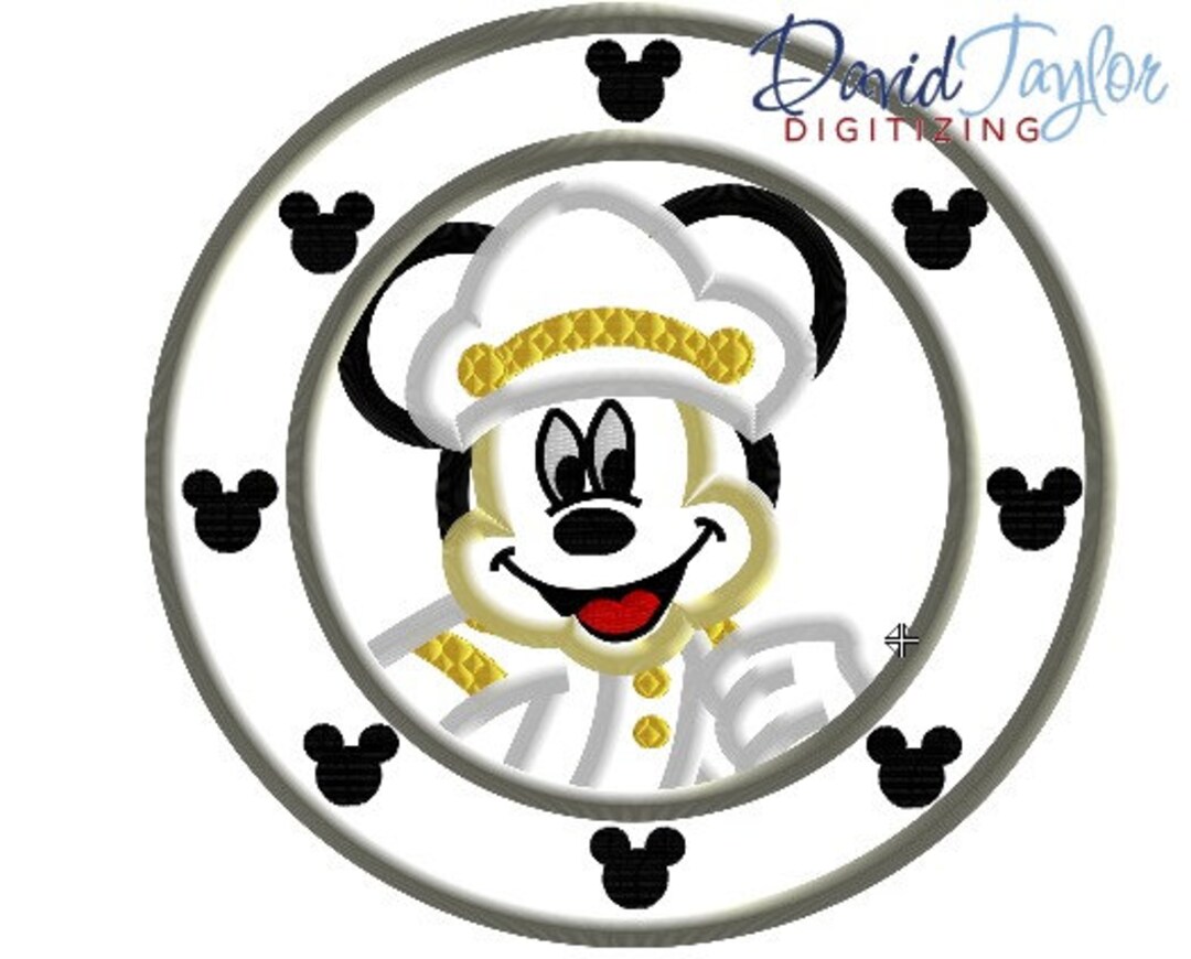 Porthole Mickey 4x4, 5x7 and 6x10 in 7 Formats Applique Instant ...