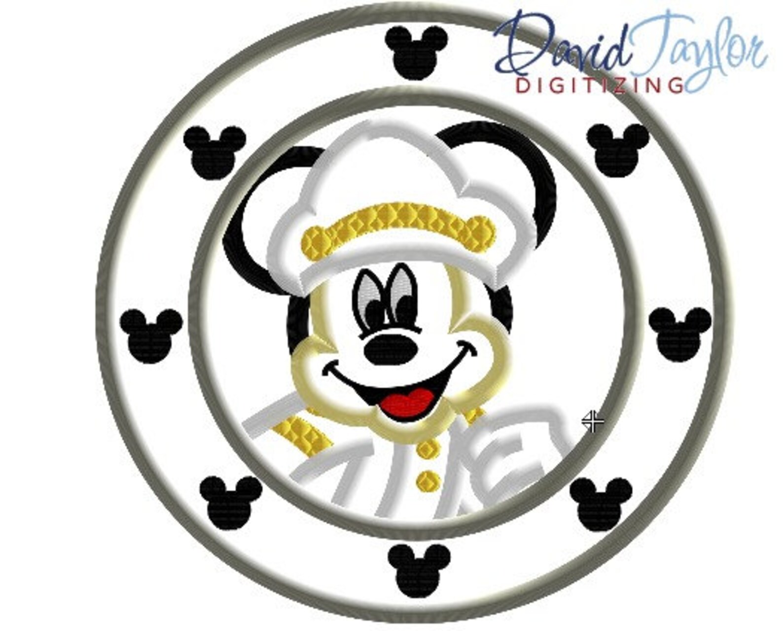 Porthole Mickey 4x4 5x7 and 6x10 in 7 Formats Applique | Etsy