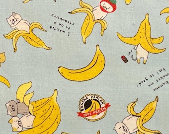 Sold by Fat Quarter cut Cats gone bananas all cotton Selling Fast