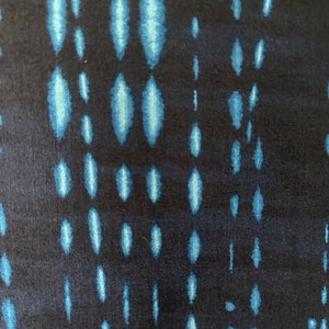 Japanese Shibori cotton indigo dark blue lines Fat Quarter All Cotton Ships from USA