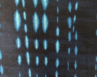 Sold by fat quarter cut  Shibori cotton indigo dark blue lines  All Cotton Ships from USA