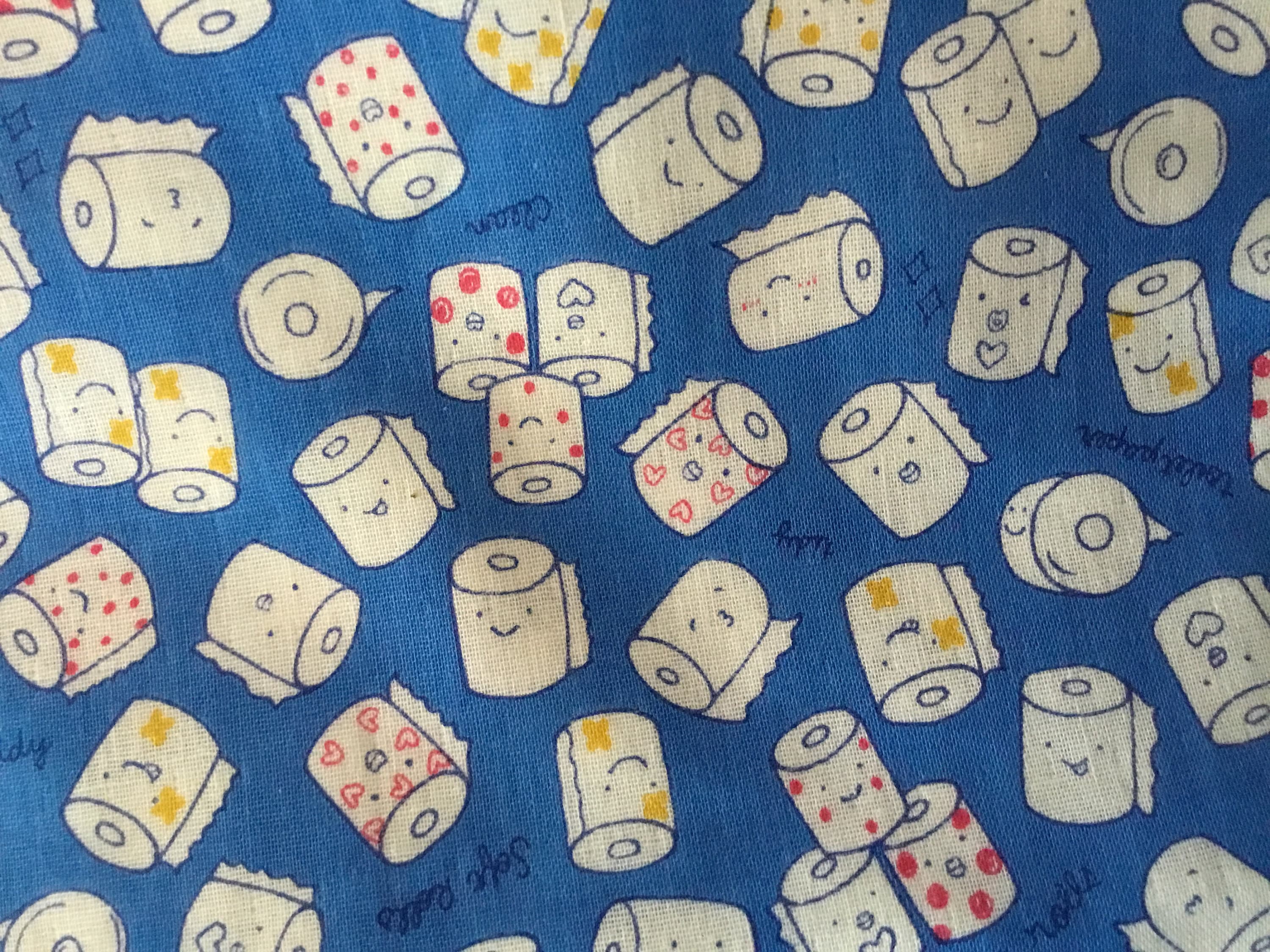 Anime Toilet Paper Gauze fabric by the fat quarter We got Etsy