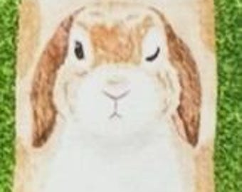 Do it yourself Bunny design Quilting Patch Bag cellphone holder drawstring bag