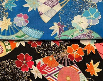 Blue  or Black Floral Dobby cotton