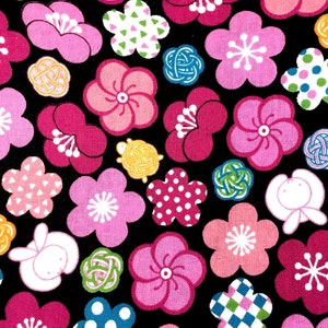 RABBIT fabric in Spring berry colors Fat Quarter All Cotton Ships from USA