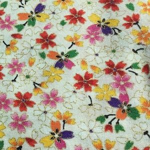Sakura Fabric in Off White Fat Quarter