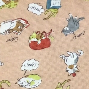 Cats At Play fabric!  fabric! All Cotton Ships from USA