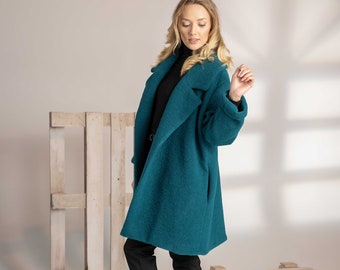 teal winter coat girls