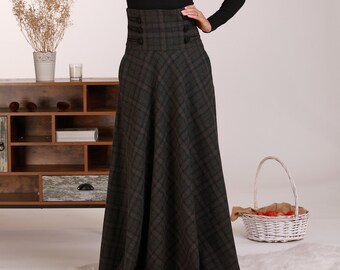 buy long wool skirt