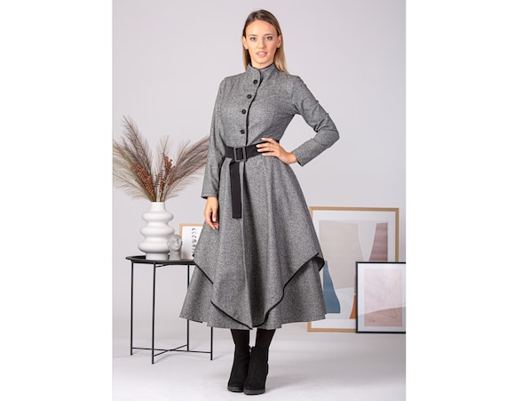 chinese dress ladies Elegant Gothic Slash Neck Autumn Dress for Women Fashion Hooded Bodyco   wanahavit