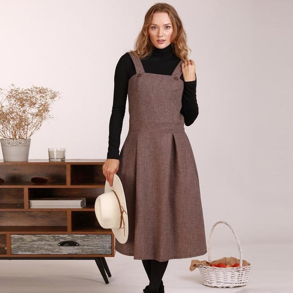 Gurez Pinafore Handwoven Woolen Dress main image 1