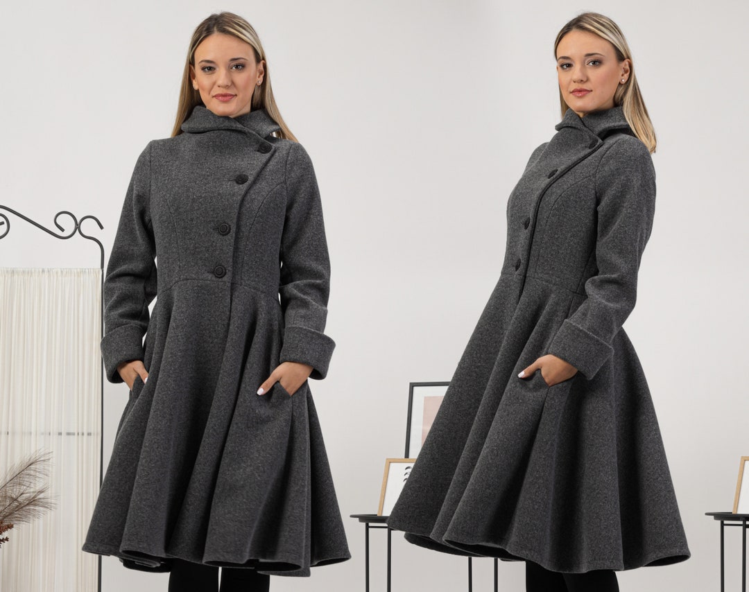 i am official wool 2way midi coat ウールコート アイアムアイ 2wayコート（iam 2way neck arrange handmade midi