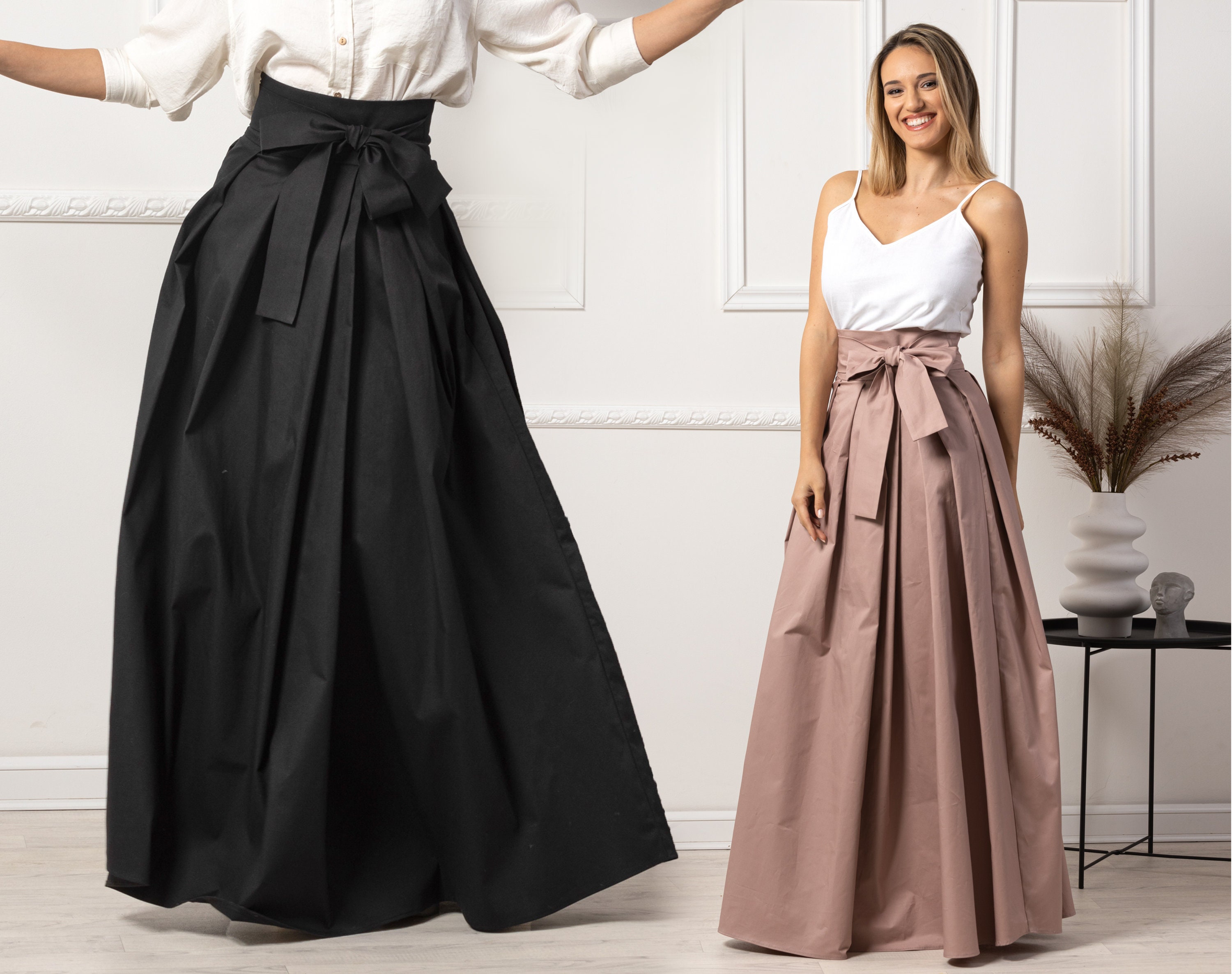 スカート 1900s~1900s Voluminous Cotton Skirt 1900s~1900s Voluminous Cotton Skirt – makky