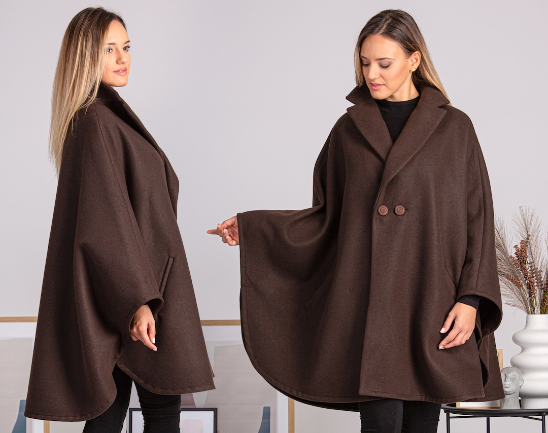 nalaナラ Wool cape coat ポンチョ コート BLACK 黒 THE LOOM | Zip Up Wool Cashmere Cape | Women | Lane Crawford