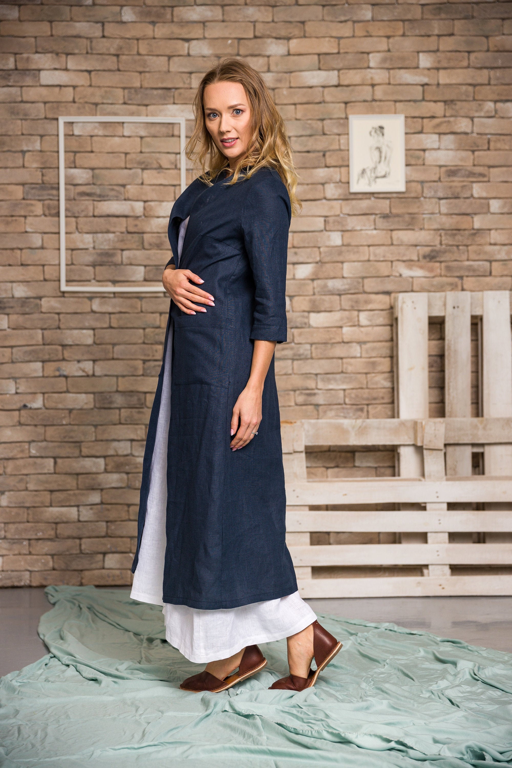 Long Linen Cardigan, Summer Maxi Cardigan, Plus Size Linen Long Linen Cardigan, Summer Maxi Cardigan, Plus Size Linen