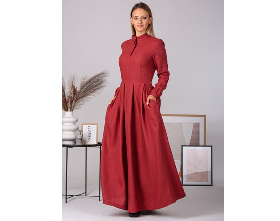 Long Sleeve Cottagecore Maxi Dress 