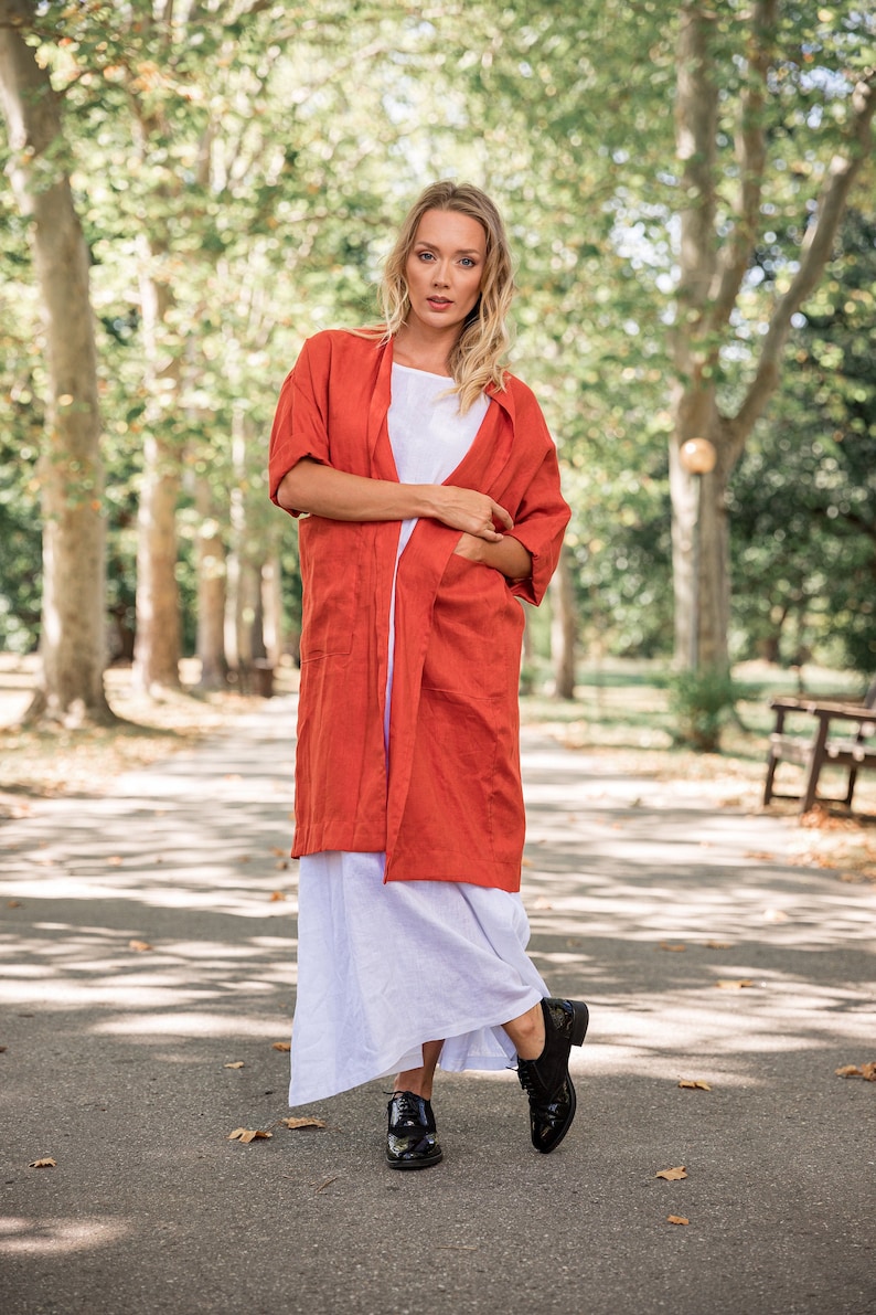 cardigan burnt orange