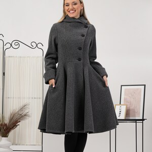Women’s Elegant Swing Collar Winter Coat