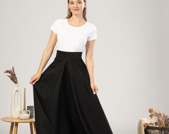 Buy Victorian Style Ladies Long Skirt, Fit and Flare Edwardian