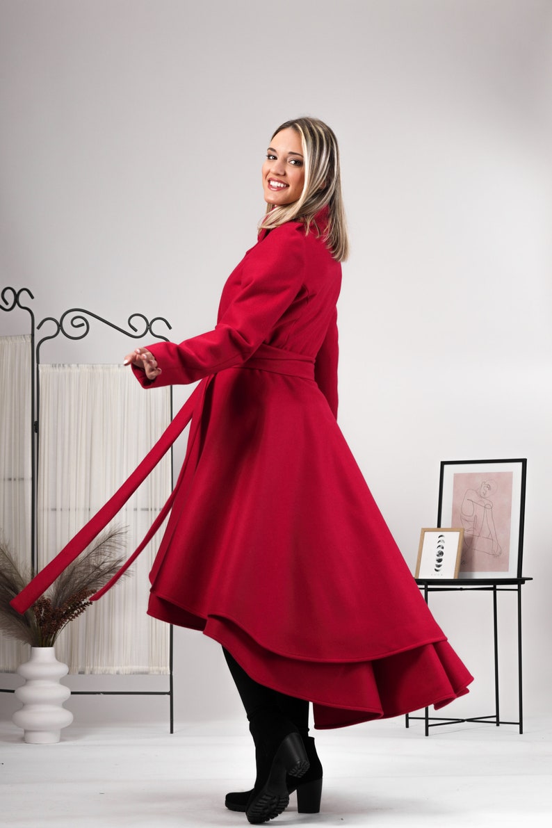 Wool Princess Coat Fit and Flare Coat Winter Coat Plus Size Etsy