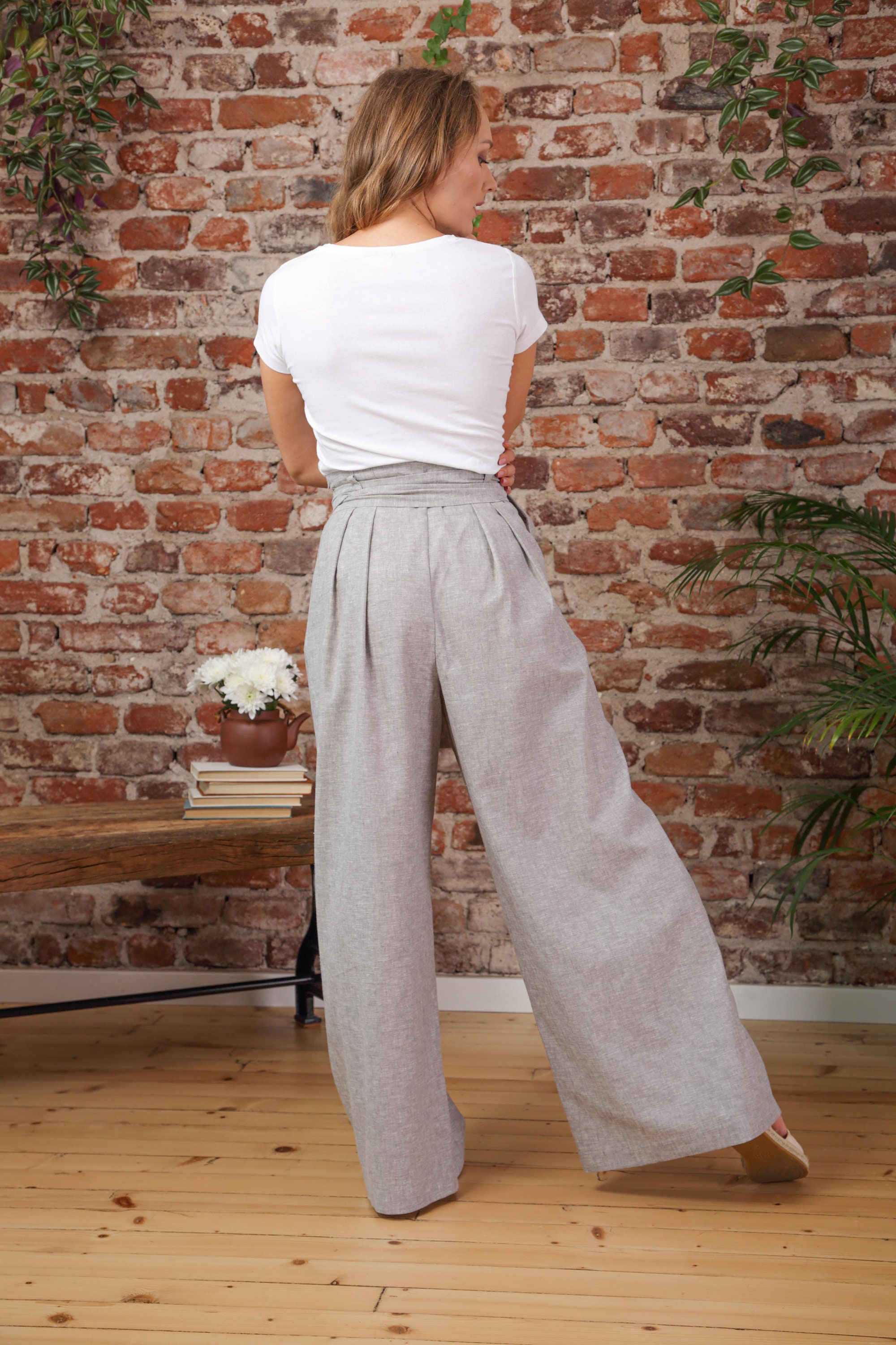 GATHERED HEM-BELTED PANTS – THE SHOP YOHJI YAMAMOTO