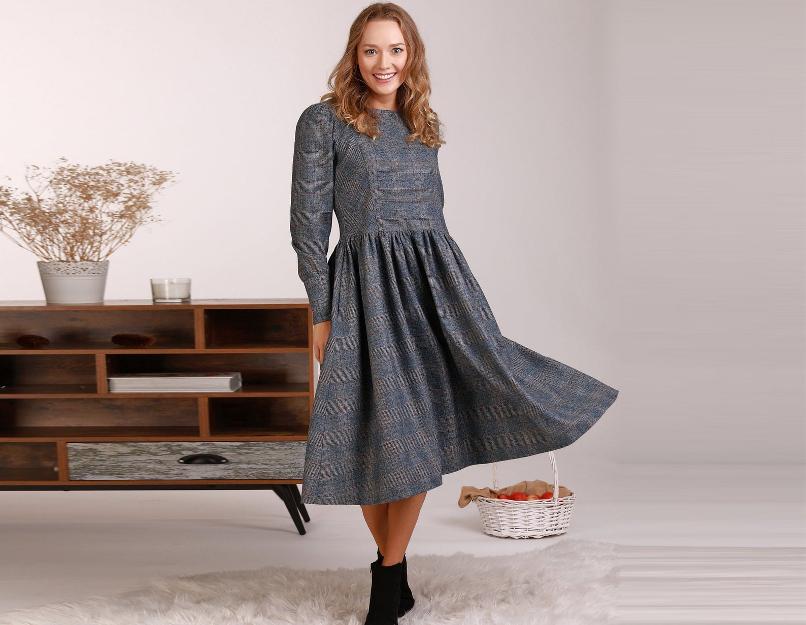 womens modest winter dresses