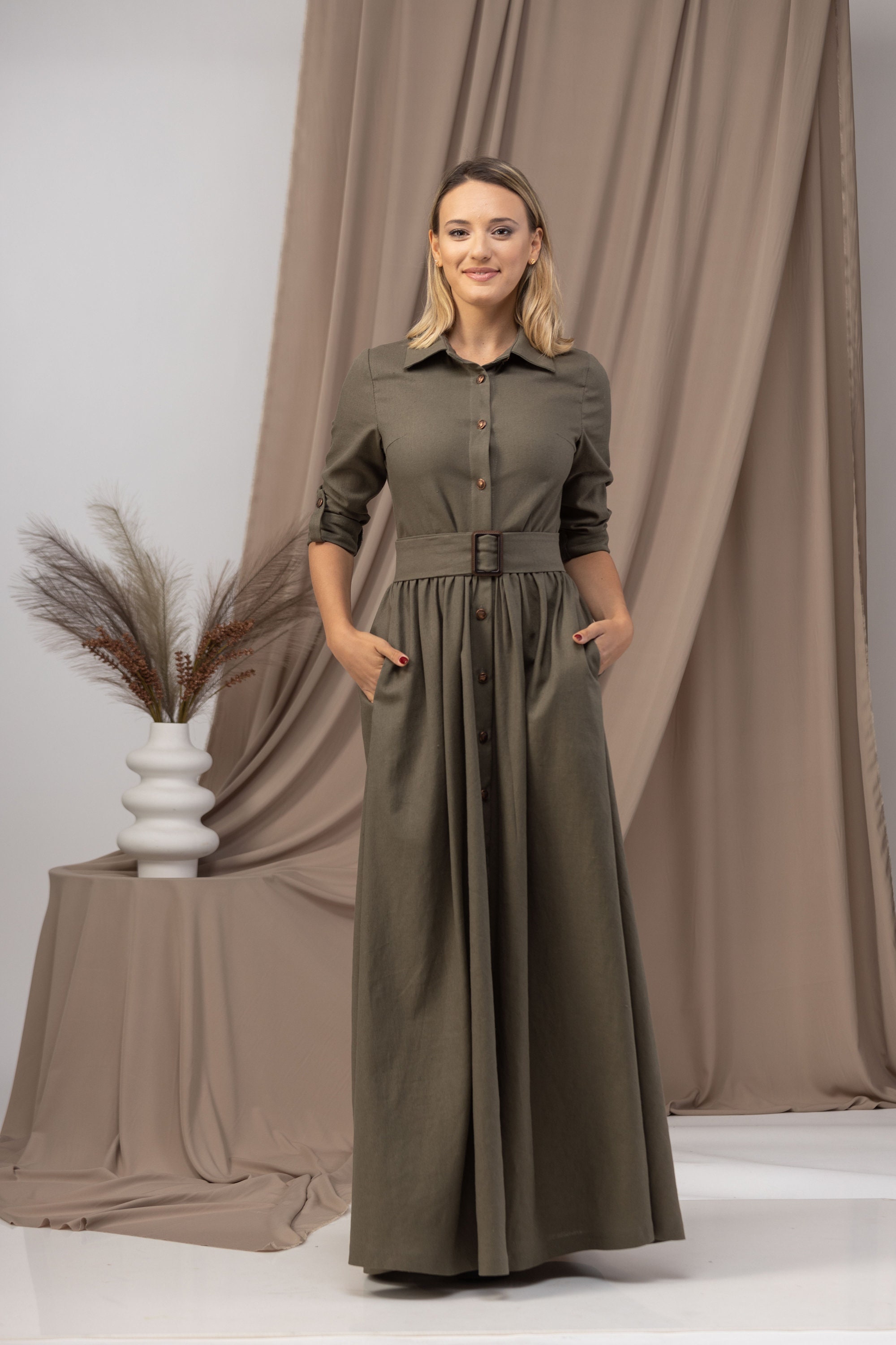 light blue long dress Elsa Ice Blue Maxi Dress with Neck Scarf XXL