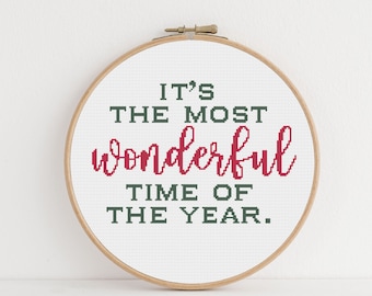 Christmas Carol Cross Stitch Pattern – Beginner Embroidery (PDF Pattern)