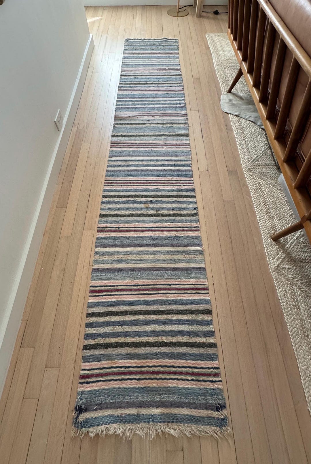 Welcome Long Rag Vintage Extra Long Rag Rug Runner - Etsy