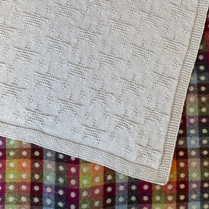 Knitting pattern DK baby blanket Starry Night pdf