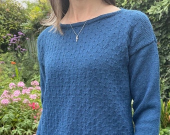 Knitting pattern 4 ply ladies sweater Dappled pdf