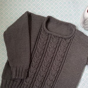 Knitting pattern DK kids sweater Willow pdf