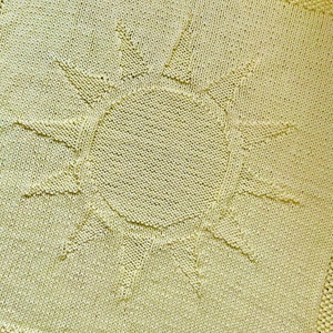 Knitting pattern Chunky baby blanket Sunbeams pdf