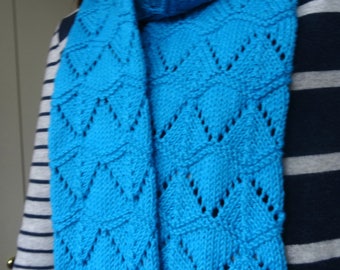 easy knitting pattern dk cotton ladies scarf Sailboats