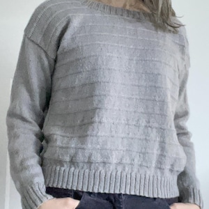 Knitting pattern 4 ply ladies sweater Linear pdf