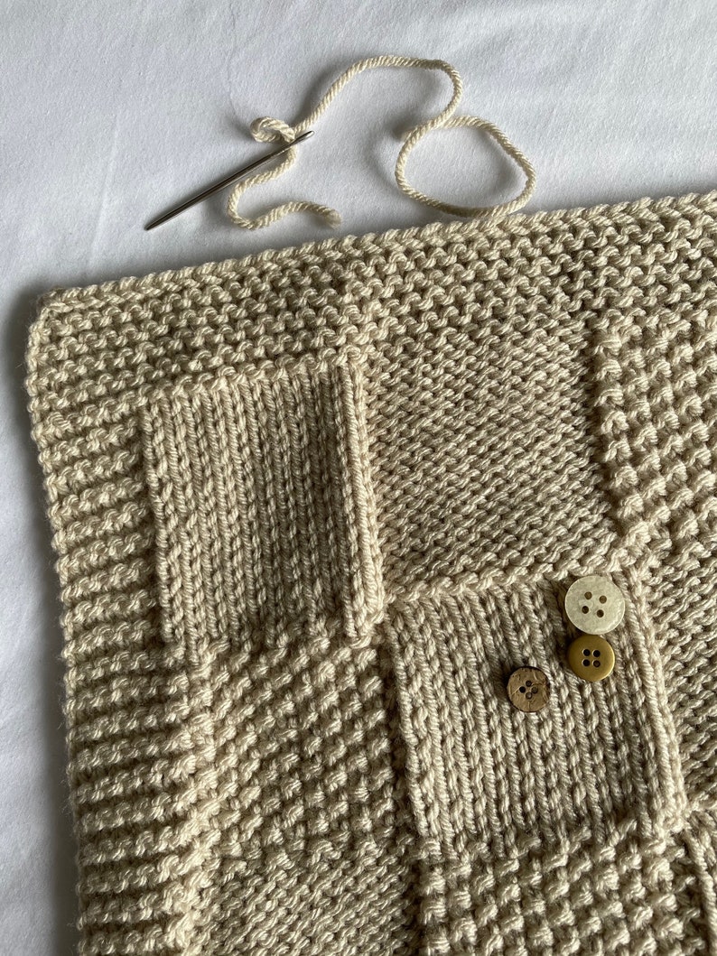 Easy Knitting Pattern Baby Blanket Chunky Patches Etsy