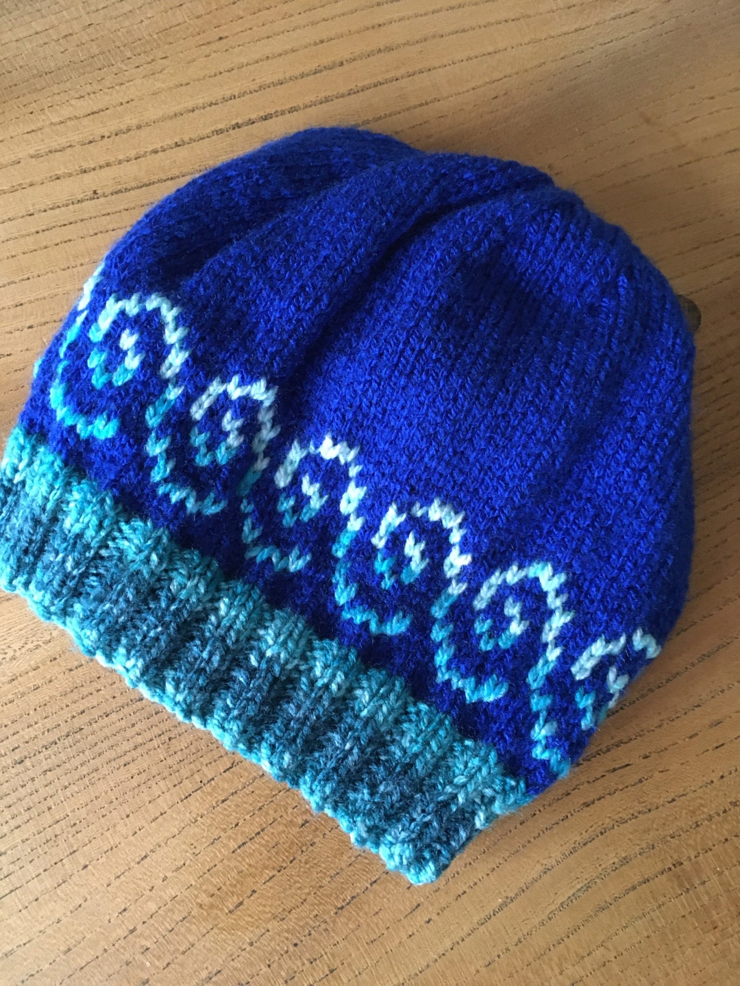 Knitting pattern DK hat Waves Etsy.de