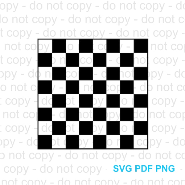 Checkerboard stencil instant download svg png pdf cut file