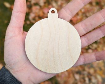 Wood ornament blank - Christmas diy craft shape