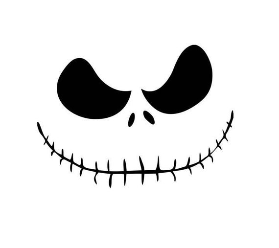 4 x jack skellington DECAL LOGO FOR CAR//VAN//LAPTOP VINYL STICKER FUNNY halloween