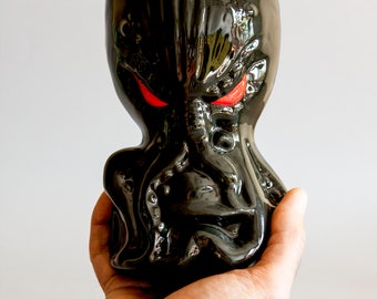 Large Tiki Mug, Cthulhu tiki mug, handmade, porcelain handmade, Octopus mug, Lovecraft