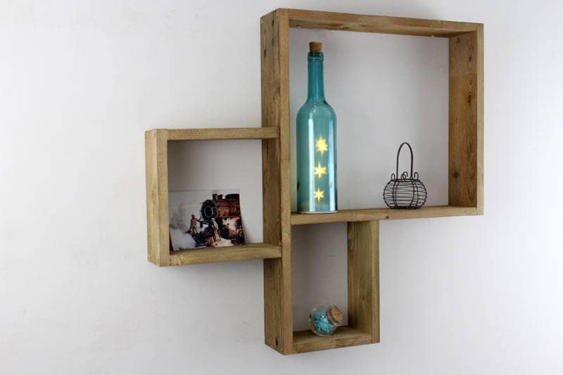 Étagère Murale Harish en Bois Recyclé