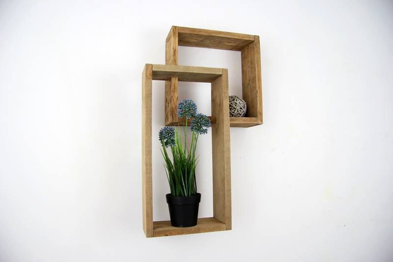 Etagère Murale Lalli en Bois de Palette Brut