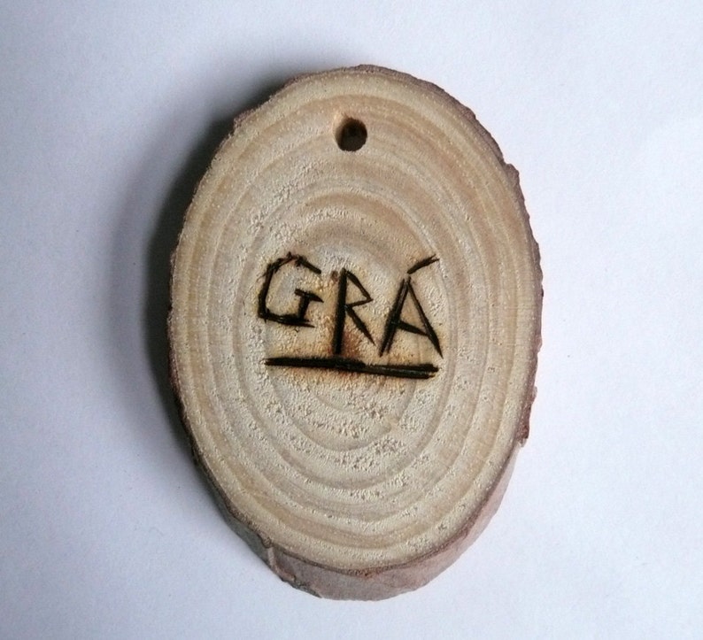 Grá Love Irish Gaelic Pendant in Ogham Etsy
