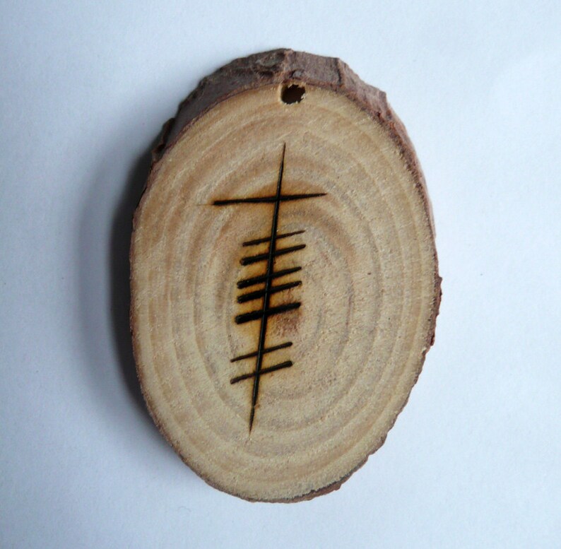 Grá Love Irish Gaelic Pendant in Ogham Etsy