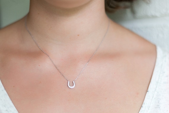 Etsy horseshoe necklace best sale