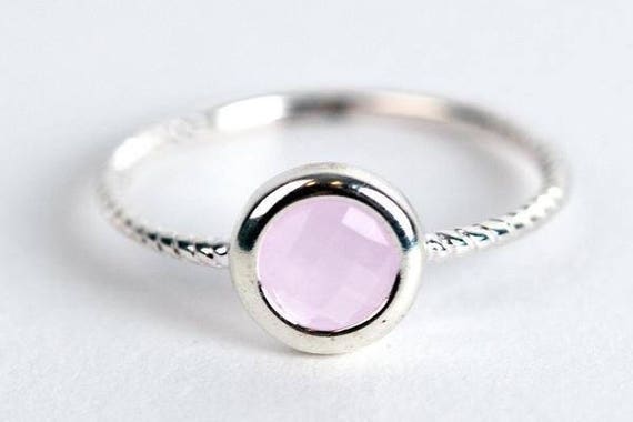 bague en argent avec pierre rose bague en argent avec pierre rose