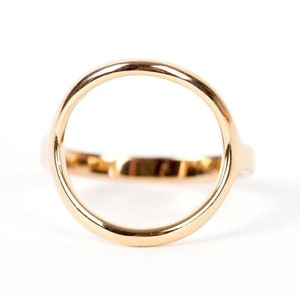 Ring mit Kreis | 16Karat vergoldet