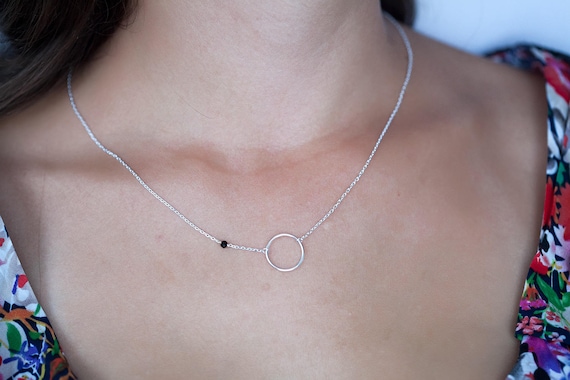 collier argent pierre noir collier argent pierre noir