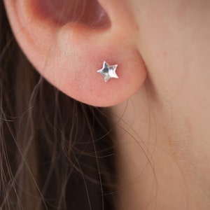 Stern-Ohrringe aus Silber Bild 1